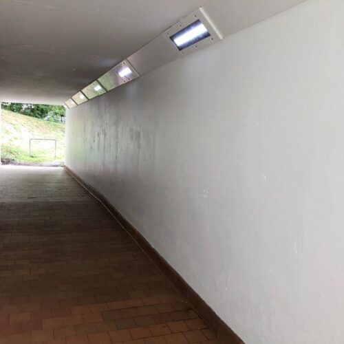 Painted Bromyard underpass