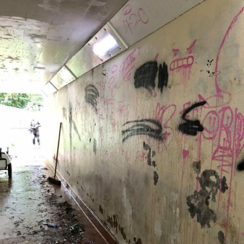 Graffiti on Broymard underpass