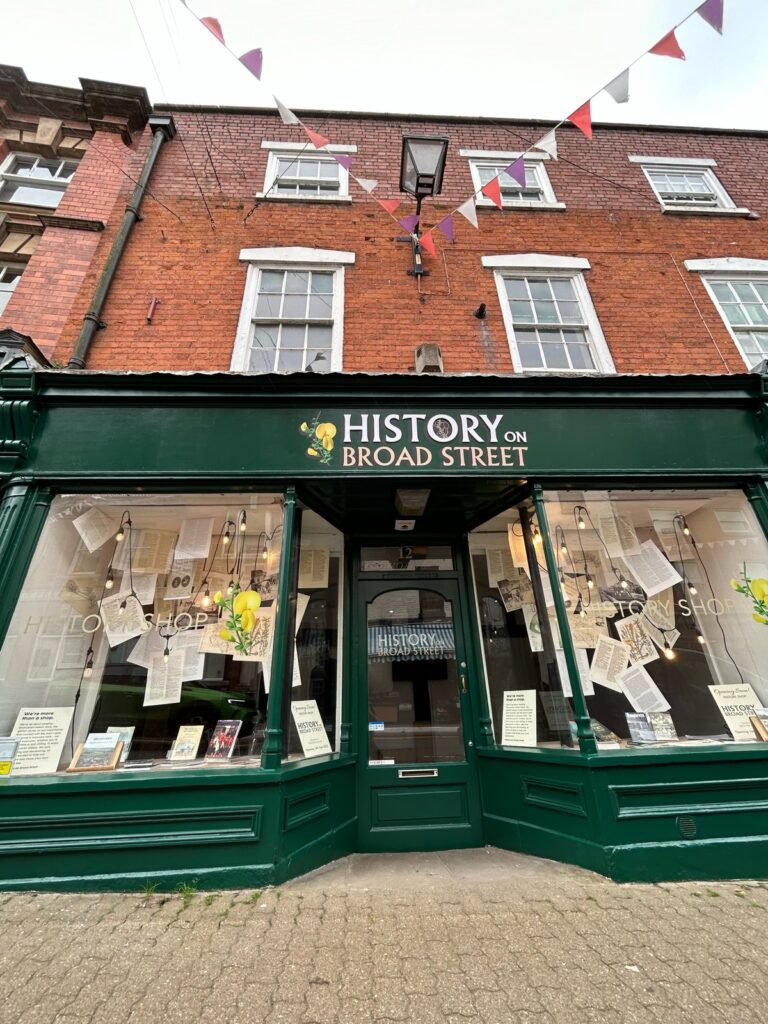 History on Broad Street front door